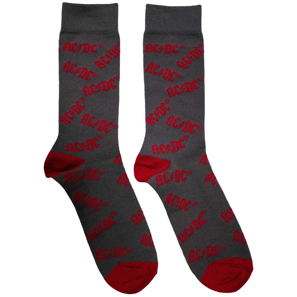 AC/DC Logo Pattern Grey