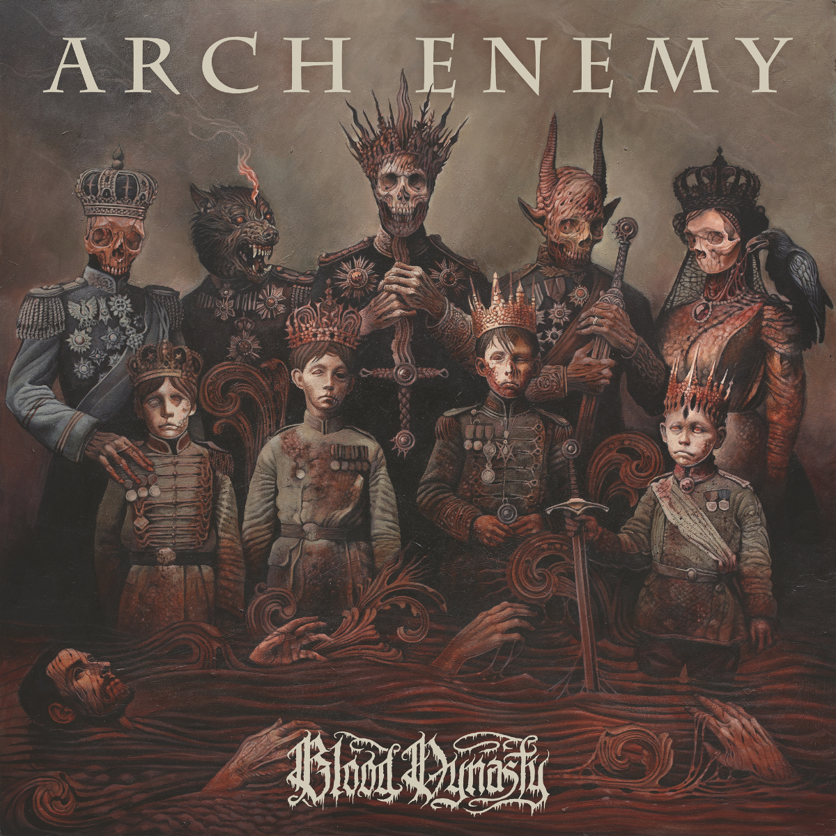 Arch Enemy Blood Dynasty (Indie Exclusive, 180 Gram Milky White Colored Vinyl, Booklet)