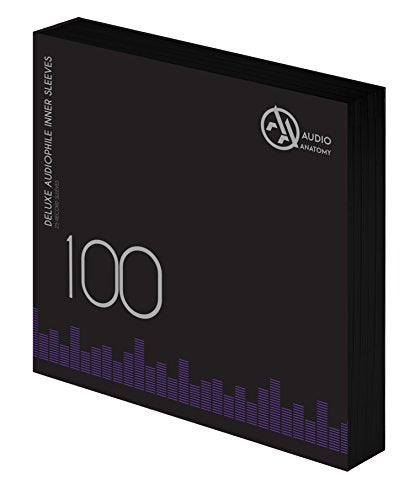 Audio Anatomy 100X 12" DELUXE AUDIOPHILE ANTISTATIC INNER SLEEVES BLACK
