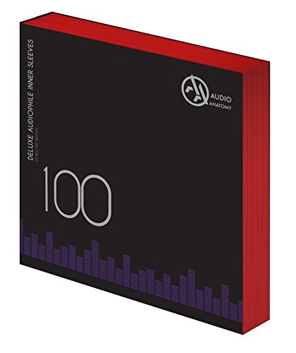Audio Anatomy 100X 12" DELUXE AUDIOPHILE ANTISTATIC INNER SLEEVES RED