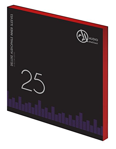 Audio Anatomy 25X 12" DELUXE AUDIOPHILE ANTISTATIC INNER SLEEVES RED