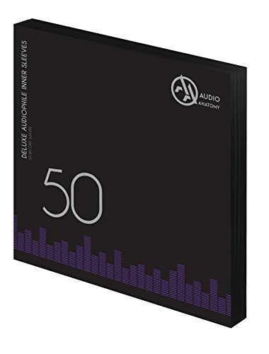 Audio Anatomy 50X 12" DELUXE AUDIOPHILE ANTISTATIC INNER SLEEVES BLACK