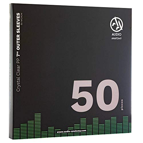Audio Anatomy 50X 7" PP CRYSTAL CLEAR OUTER SLEEVES (90 MICRON)