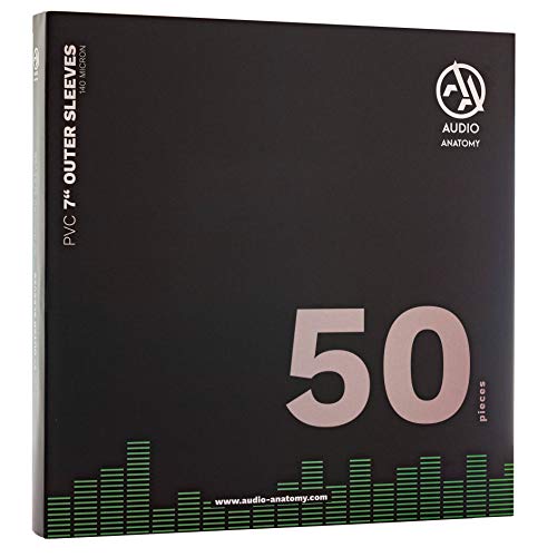 Audio Anatomy 50X 7" PVC OUTER SLEEVES (140 MICRON)