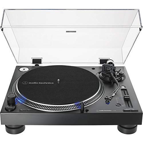 Audio-Technica AT-LP140XP Direct-Drive Professional DJ Turntable with AT-XP3 Phono Cartridge and Stylus (Black)