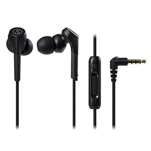 Audio-Technica ATH-CKS550XiSBK Solid Bass In-Ear Headphones, Black