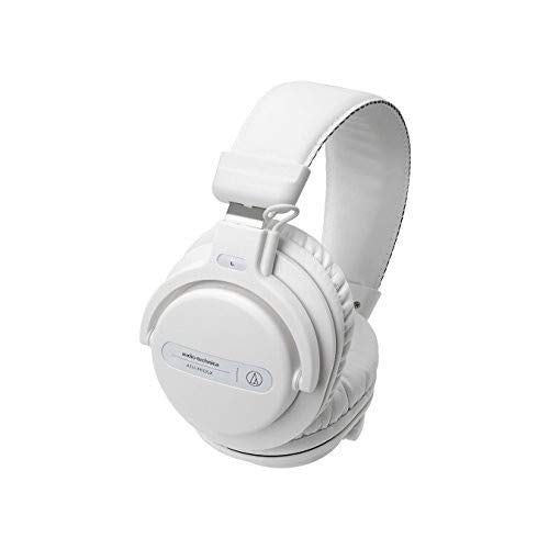 Audio-Technica ATH-PRO5XWH Professional Closed-Back Dynamic Over-Ear DJ Monitor Headphones, White