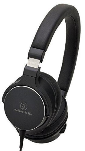 Audio-Technica ATH-SR5NBW On-Ear High-Resolution Audio Headphones, Navy/Brown