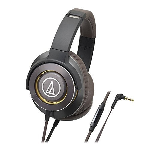 Audio Technica ATH-WS770ISGM - Closed-back dynamic headphones with in-line mic/control, gun metal