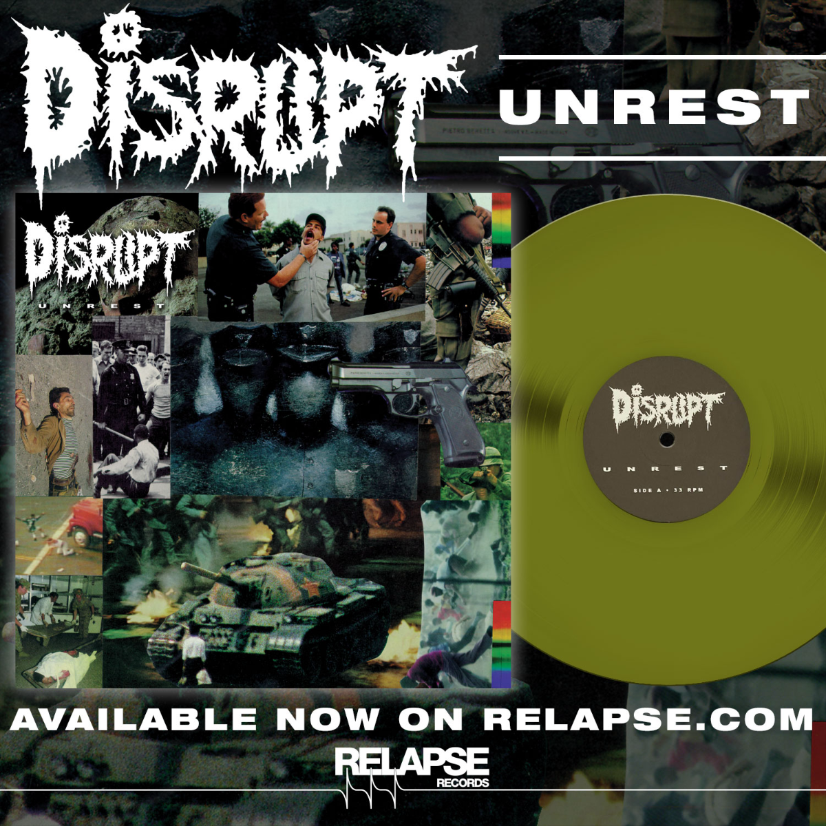 Disrupt Unrest (Colored Vinyl, Swamp Green)