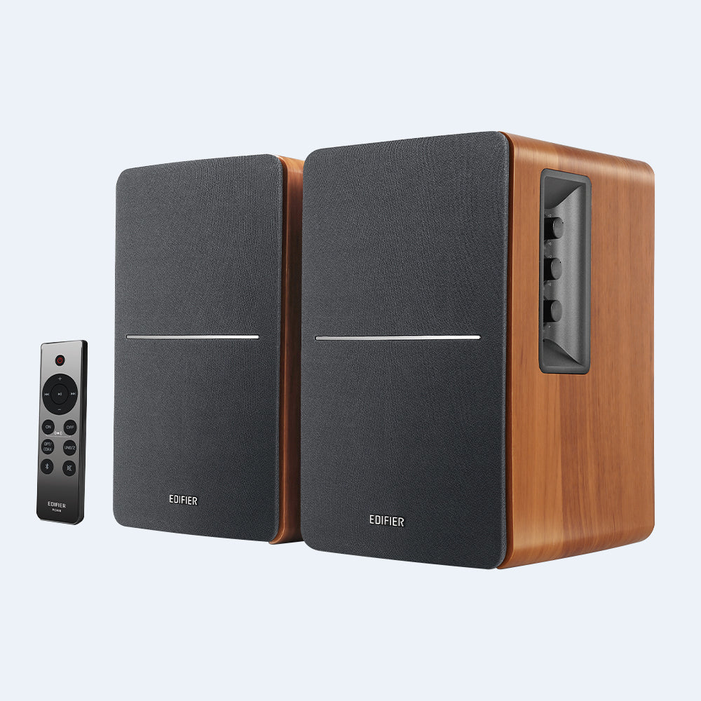 Edifier R1280DBs Powered Bluetooth Bookshelf Speakers - Brown