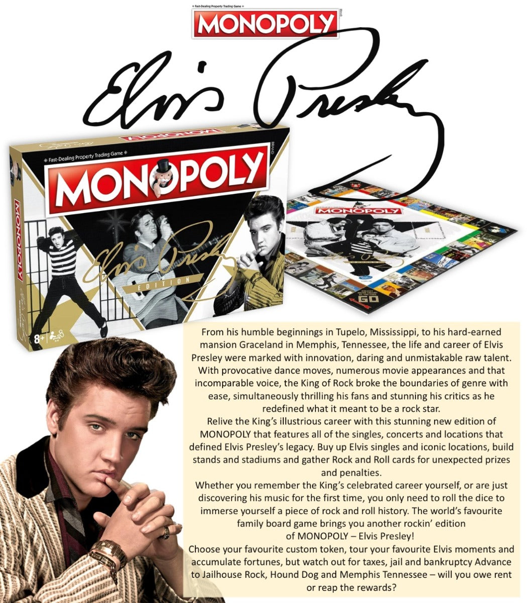 Elvis Presley Elvis Monopoly