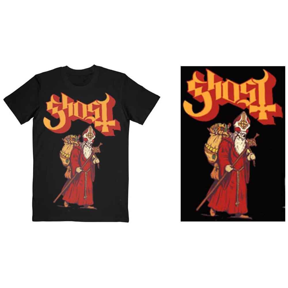 Ghost Greetings From Papa Noel Black