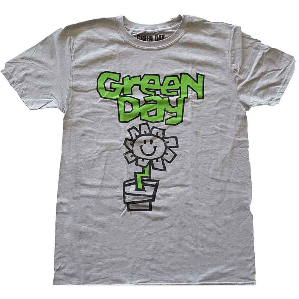 Green Day Flower Pot Grey