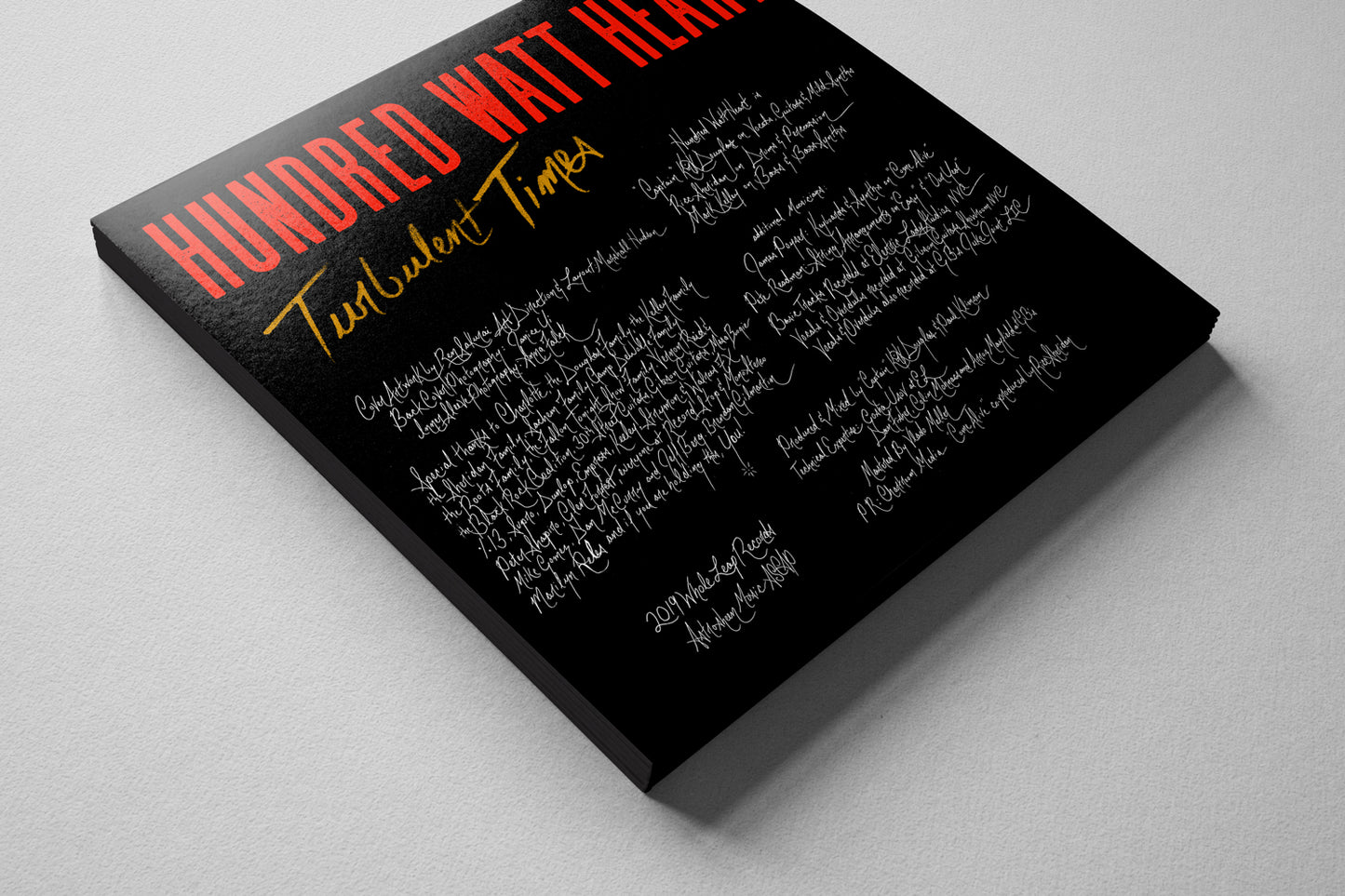 Hundred Watt Heart Turbulent Times (Limited Edition, 180 Gram Clear Vinyl)