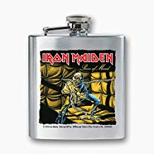 Icup Iron Maiden - Piece of Mind Album Cover 8 oz Stainless Steel Flask
