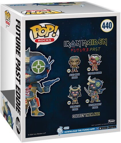 Iron Maiden FUNKO POP! Super 6-Inch Rocks: Iron Maiden - Future Past Eddie (Vinyl Figure)