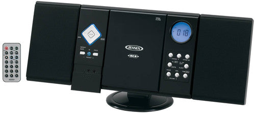 Jensen JENSEN JEN-JMC-180A Wall Mountable Vertical Loading CD Player with Stereo Speakers
