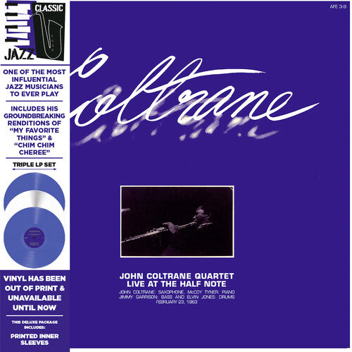 John Coltrane Quartet Live at the Half Note (Blue & White Colored Vinyl, Deluxe Edition, Limited Edition) (3 Lp's)