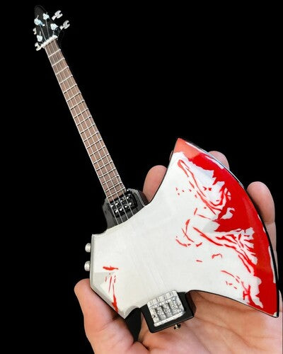 Kiss Gene Simmons Kiss Signature BLOOD AXE Mini Bass Guitar Replica Collectible (Collectible, Figure)