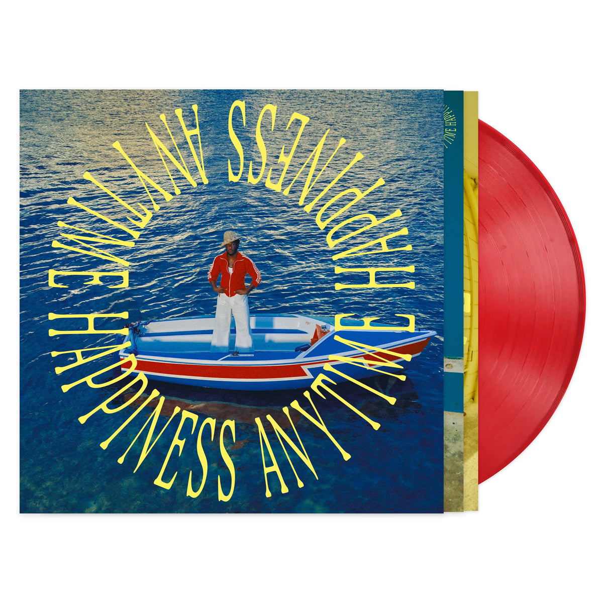 Leon Bridges Happiness Anytime (Indie Exclusive, Limited Edition, "Campari" Red Colored Vinyl)