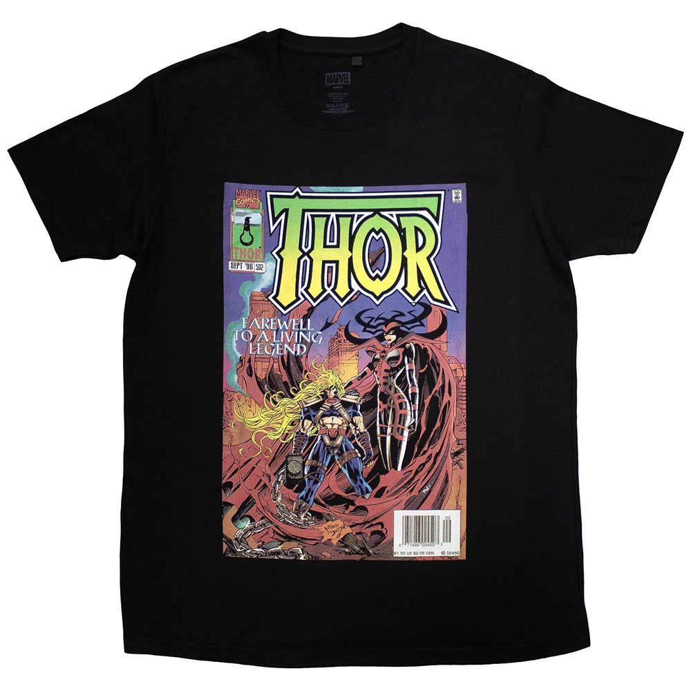 Marvel Comics Thor Living Legend Comic Cover Black