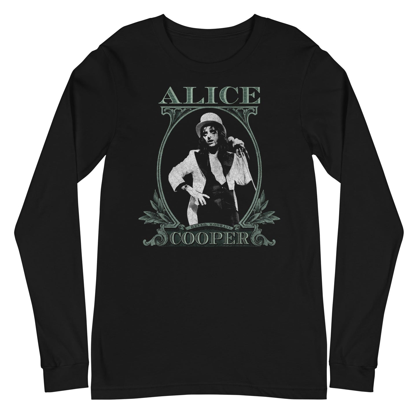 MerchMoment Alice Cooper - Bankroll Long Sleeve T-Shirt Black