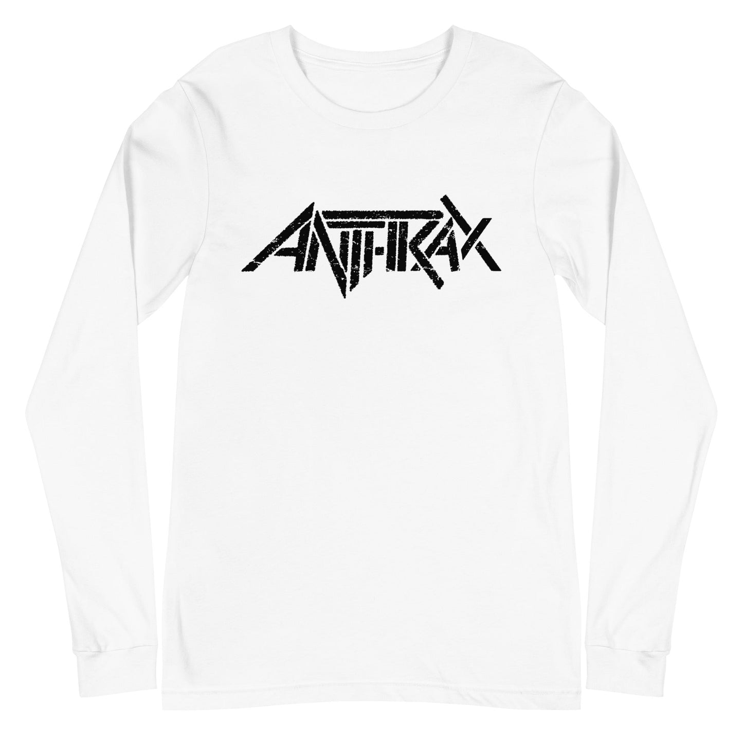 MerchMoment Anthrax - Classic Logo Long Sleeve T-Shirt White