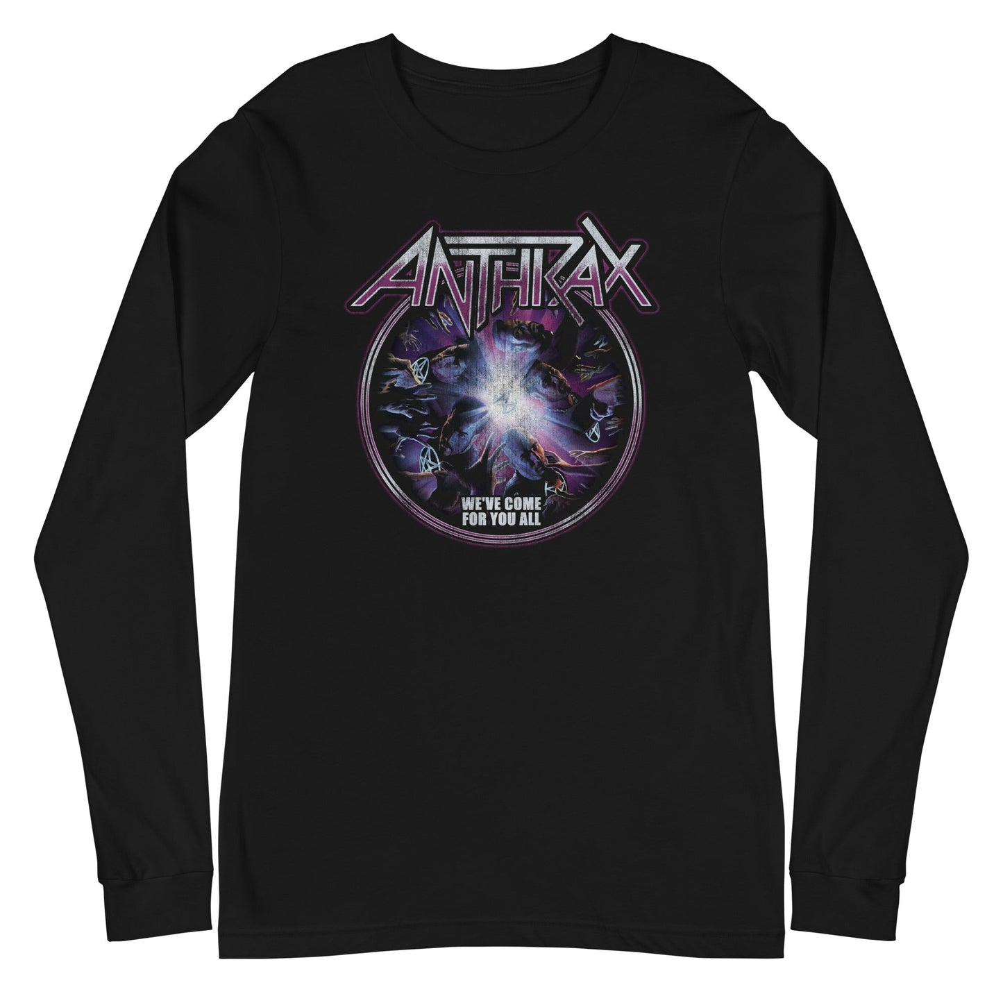 MerchMoment Anthrax - We've Come For You All Long Sleeve T-Shirt Black