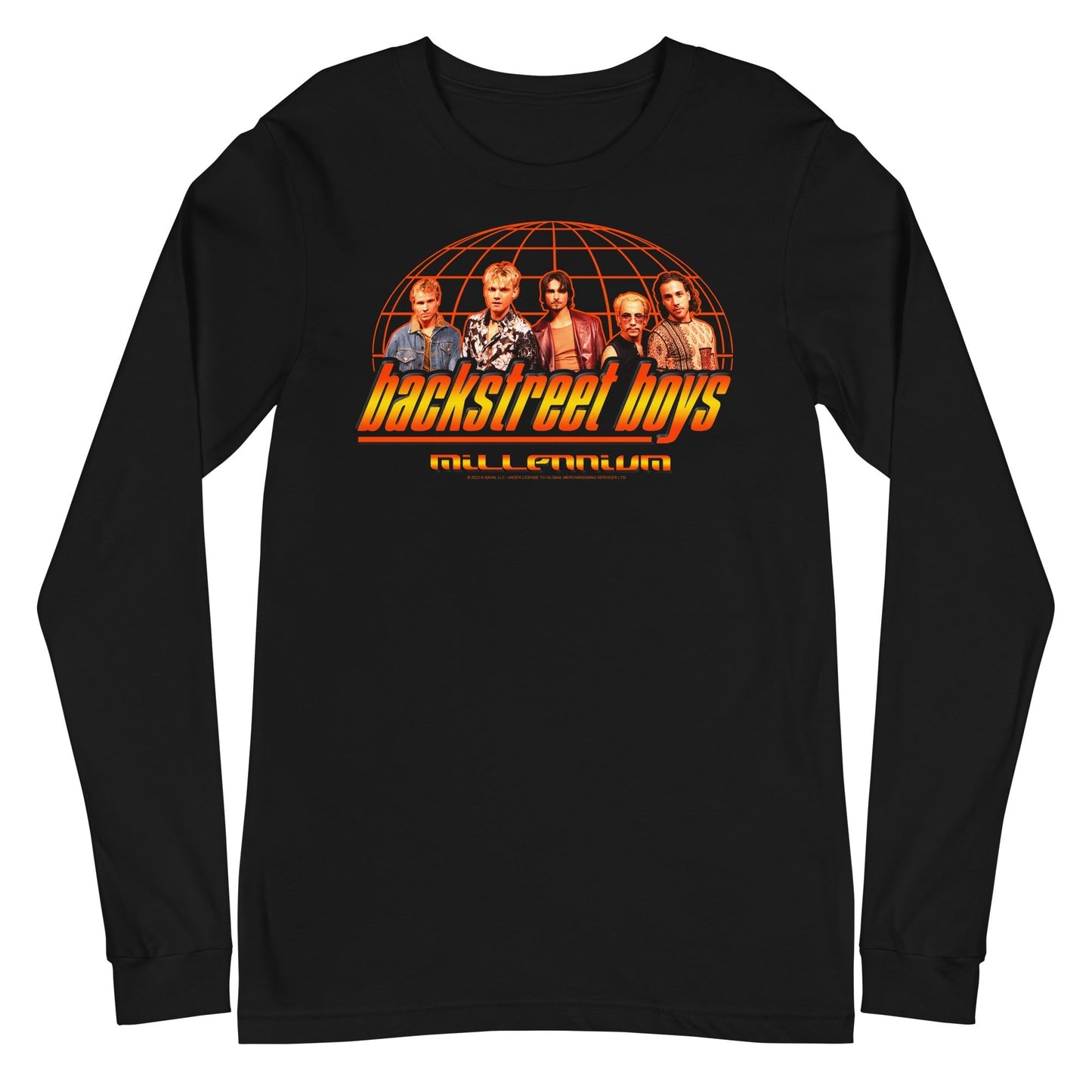 MerchMoment Backstreet Boys - Across the Globe Long Sleeve T-Shirt Black