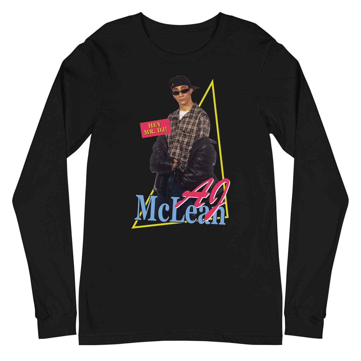 MerchMoment Backstreet Boys - Aj McLean Long Sleeve T-Shirt Black