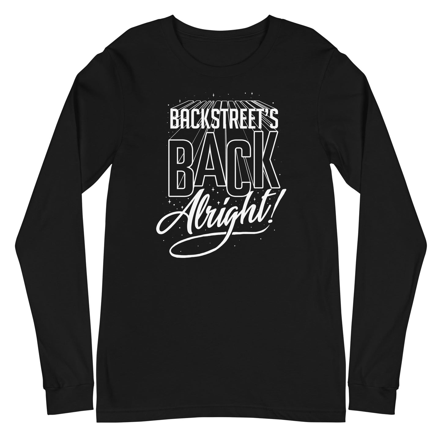 MerchMoment Backstreet Boys - Backstreet's Back Long Sleeve T-Shirt Black