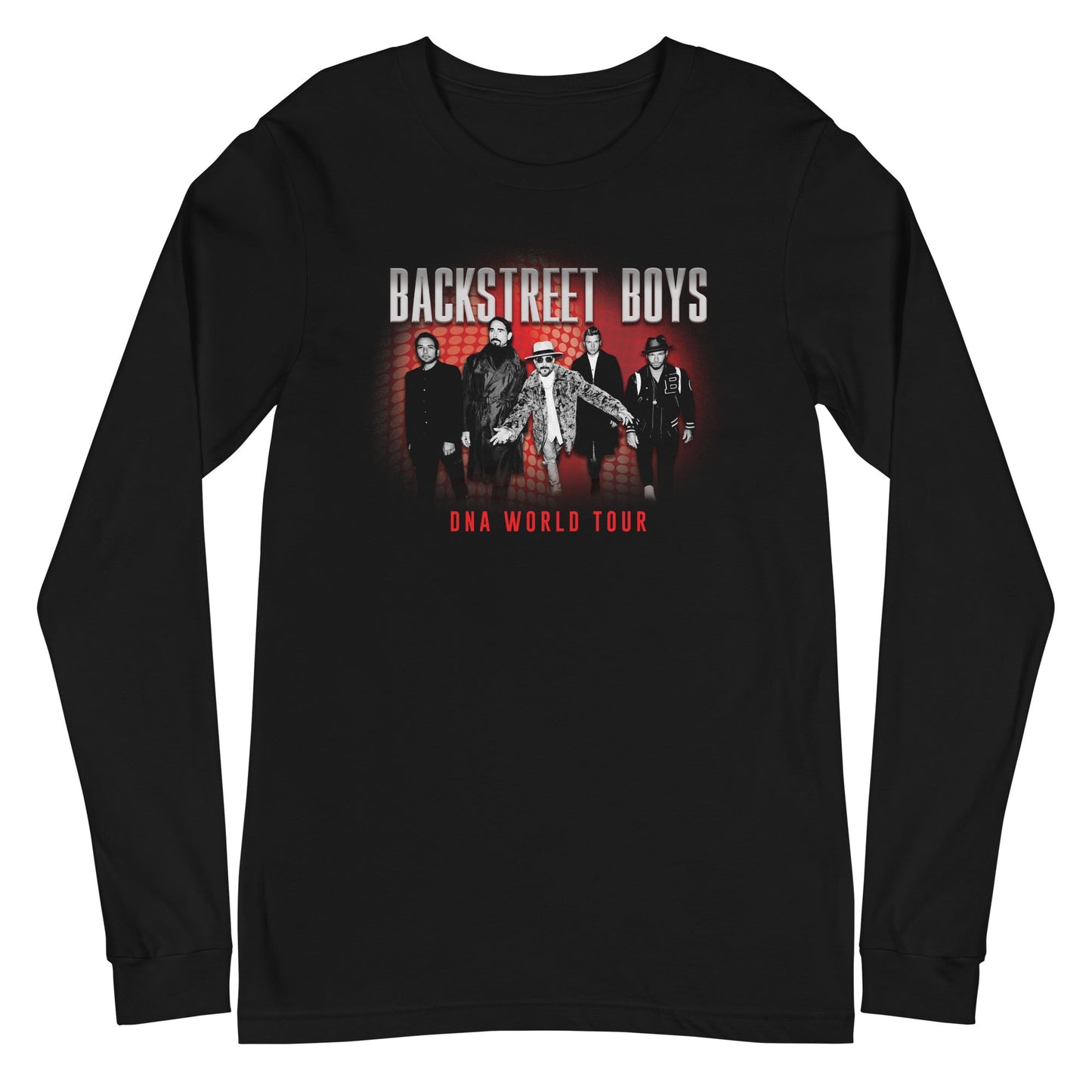MerchMoment Backstreet Boys - DNA World Tour Long Sleeve T-Shirt Black