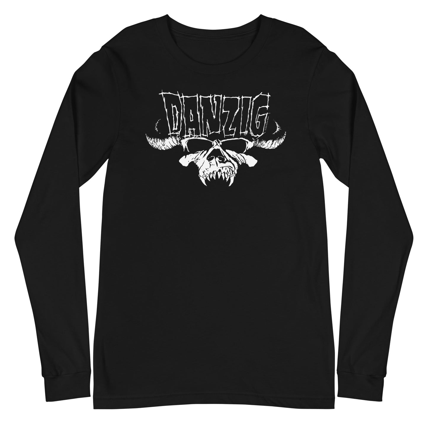 MerchMoment Danzig - Logo Skull Long Sleeve T-Shirt Black