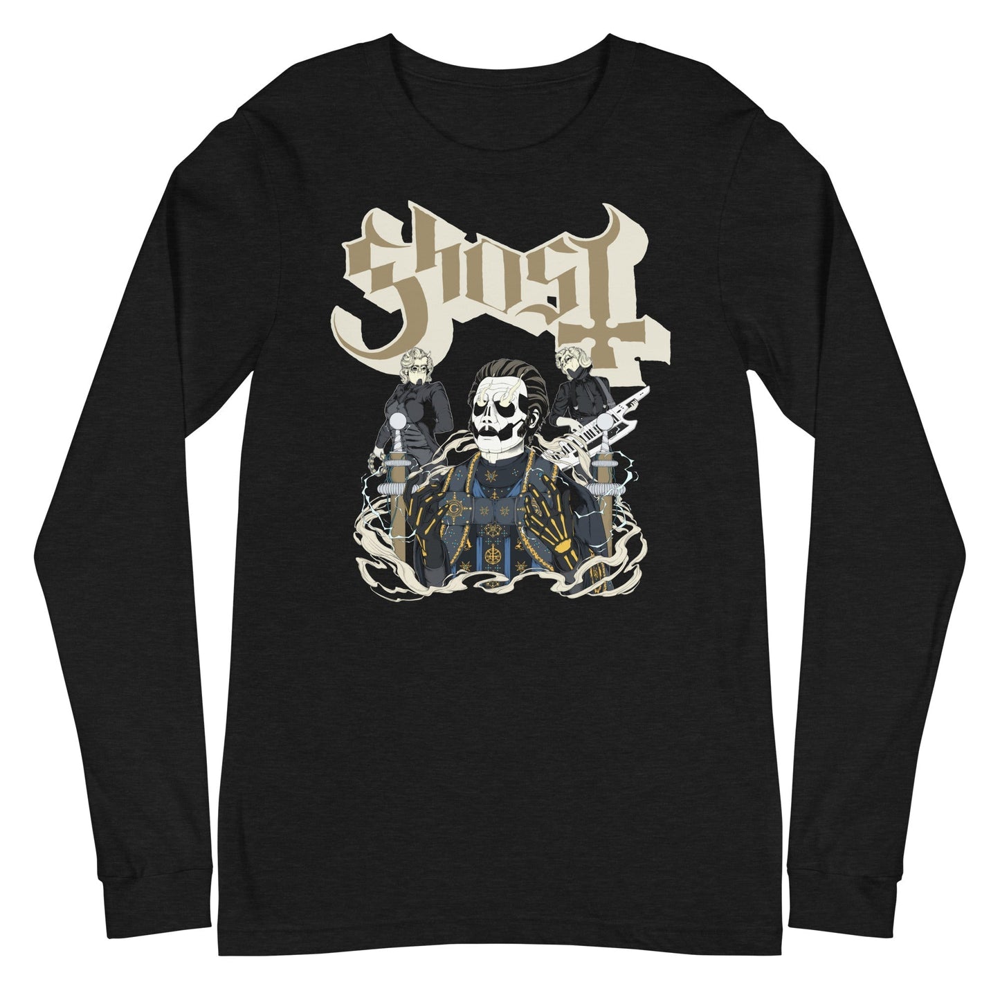 MerchMoment Ghost - Electric Daisy Long Sleeve T-Shirt Black