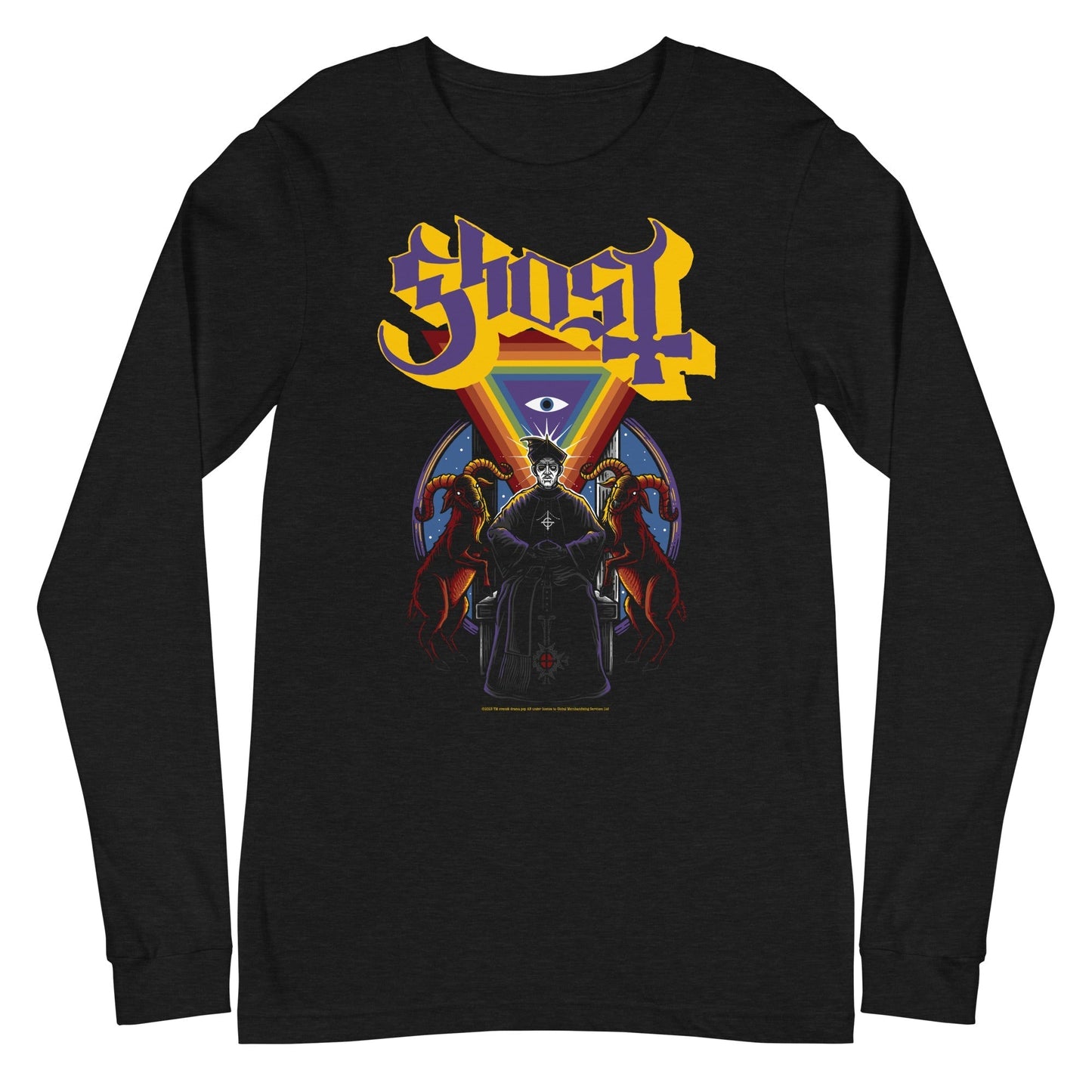 MerchMoment Ghost - Eye of Providence Long Sleeve T-Shirt Black
