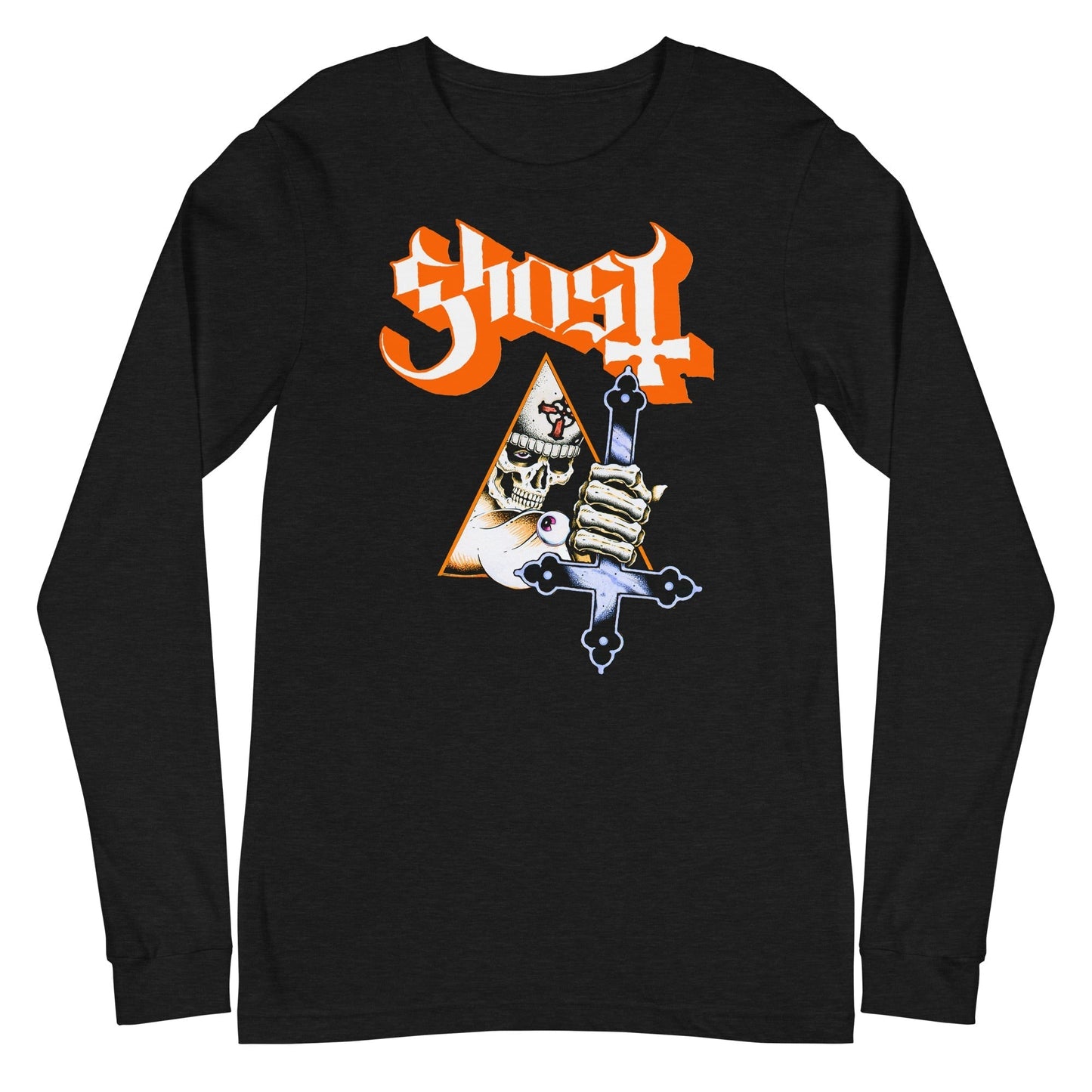 MerchMoment Ghost - Hands Up Long Sleeve T-Shirt Black