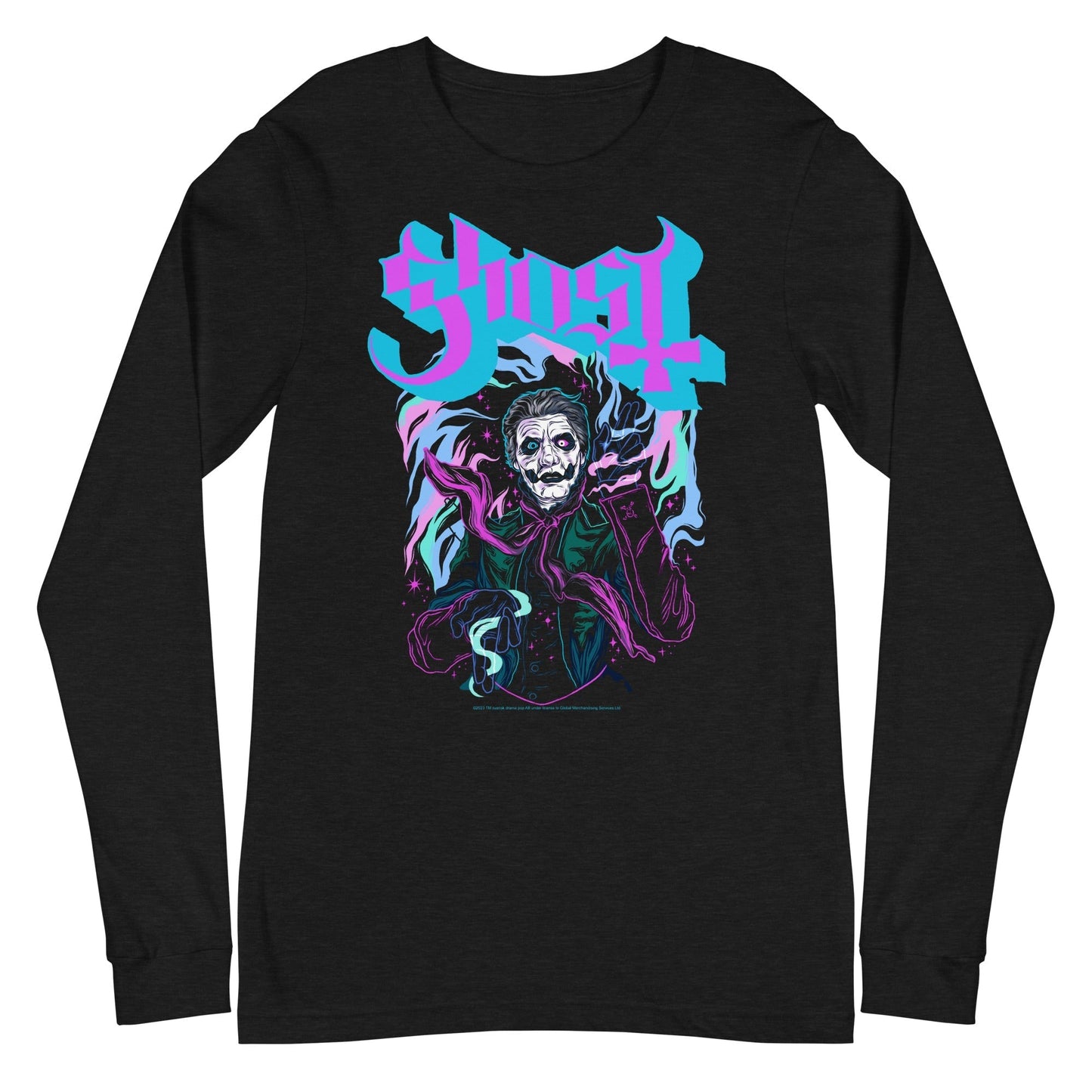 MerchMoment Ghost - In the Machine Long Sleeve T-Shirt Black