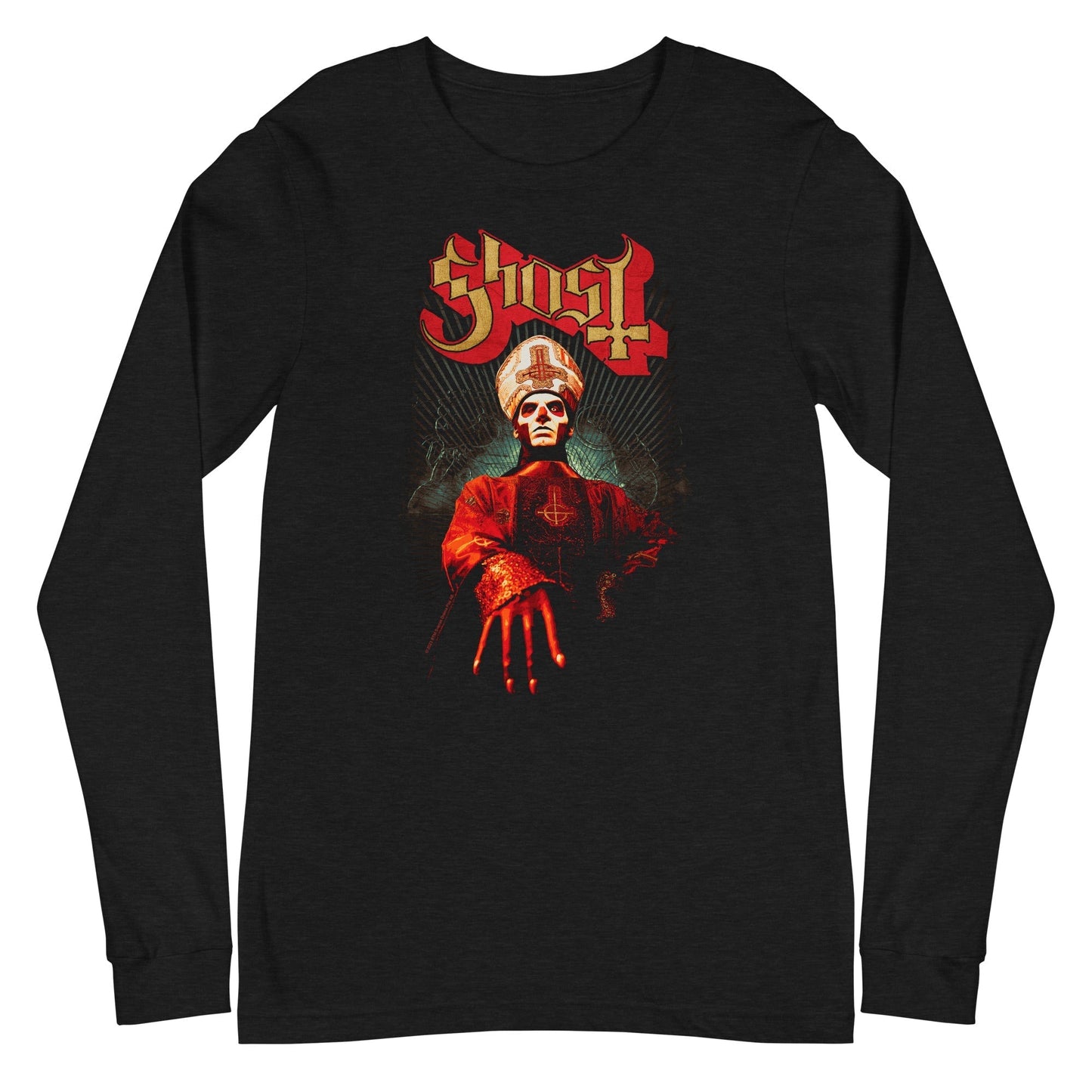 MerchMoment Ghost - Kiss the Ring Long Sleeve T-Shirt Black