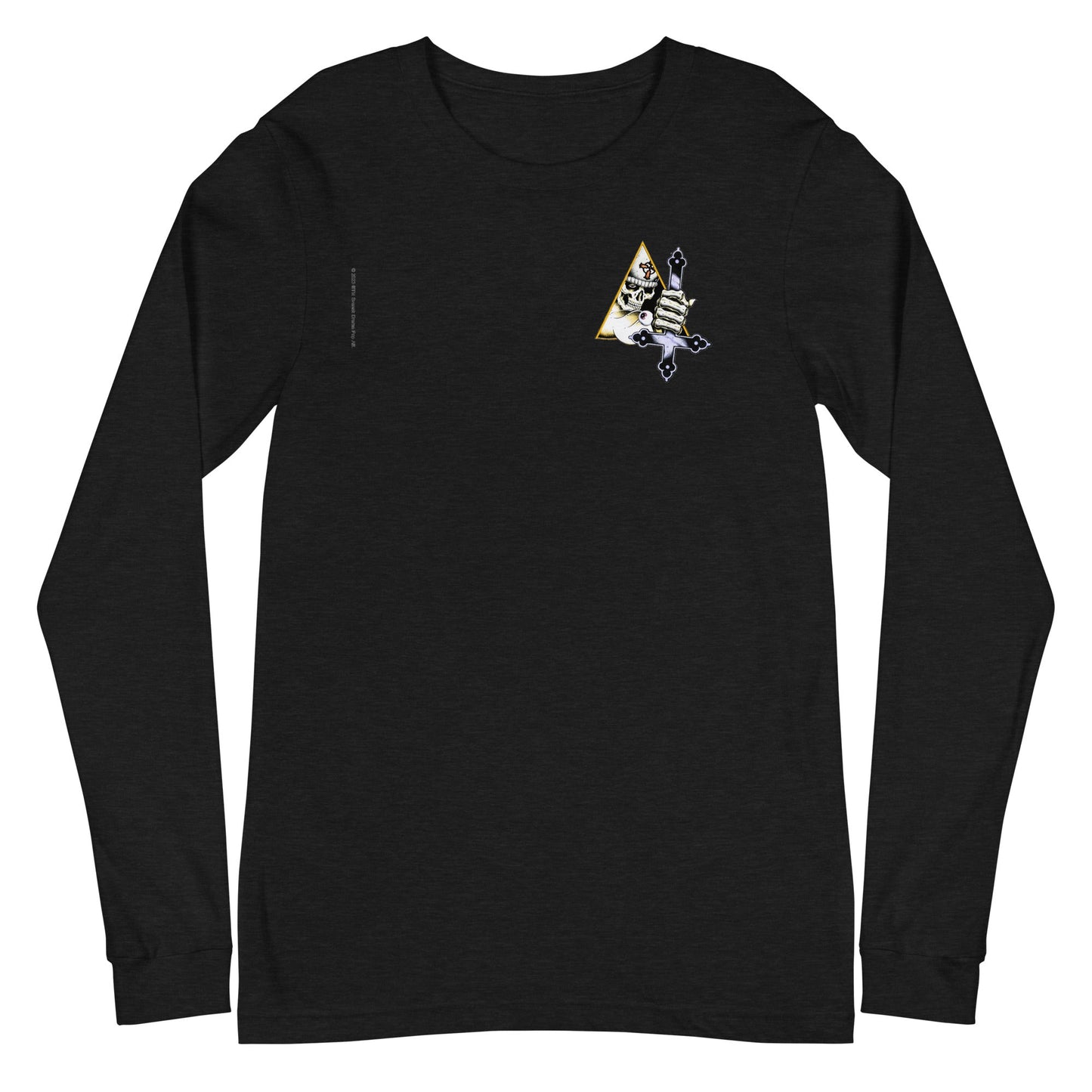 MerchMoment Ghost - Triangle Logo Long Sleeve T-Shirt Black