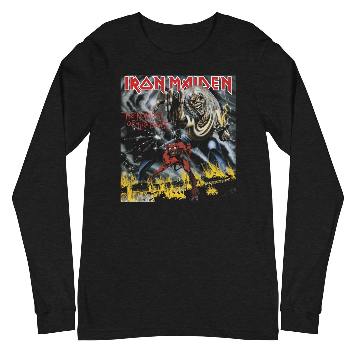 MerchMoment Iron Maiden - Darker Beast Long Sleeve T-Shirt Black