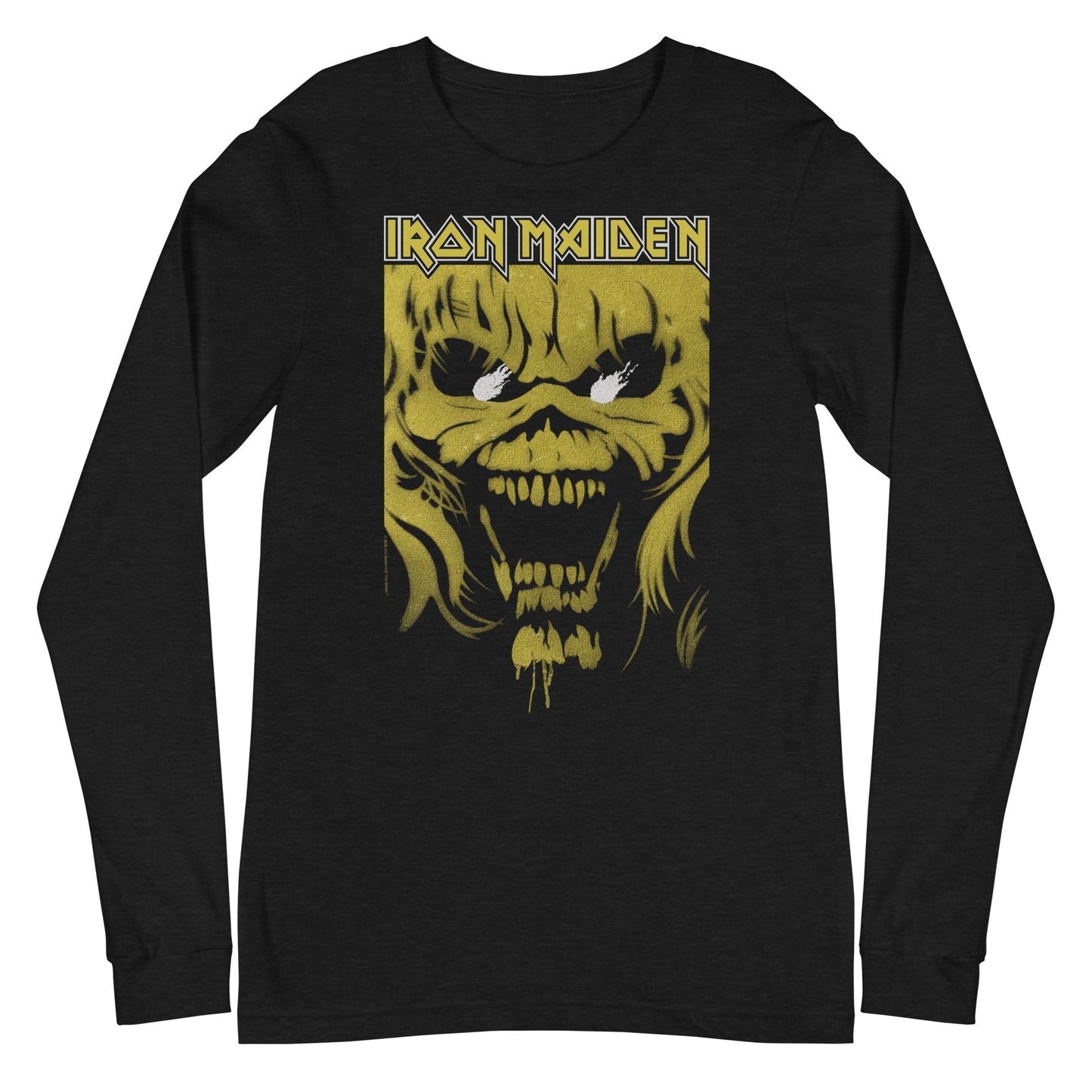 MerchMoment Iron Maiden - Open Mouth Long Sleeve T-Shirt Black
