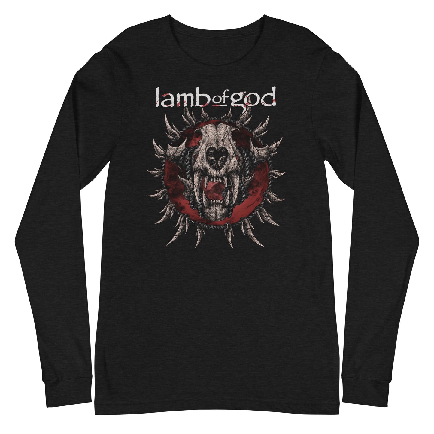 MerchMoment Lamb of God - Steer Skull Long Sleeve T-Shirt Black
