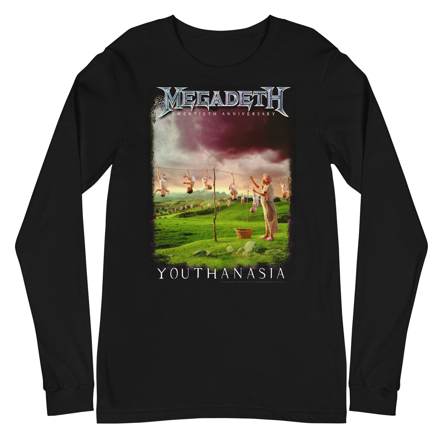 MerchMoment Megadeth - 20th Youthanasia Long Sleeve T-Shirt Black