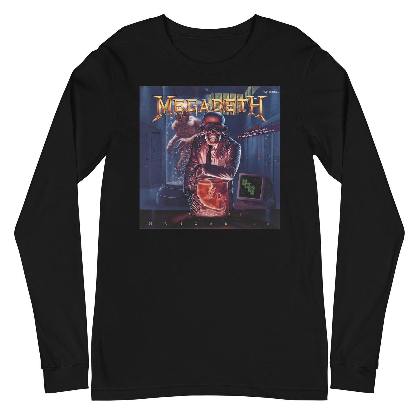 MerchMoment Megadeth - Hangar 18 Long Sleeve T-Shirt Black