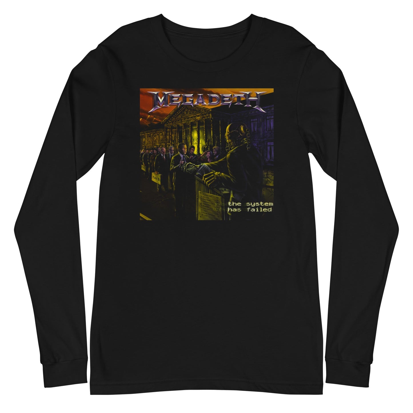 MerchMoment Megadeth - The System Has Failed Long Sleeve T-Shirt Black
