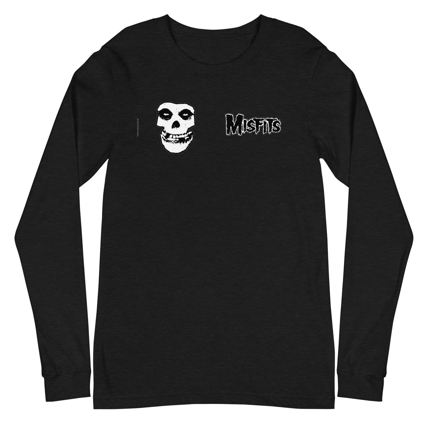 MerchMoment Misfits - Small Skull Long Sleeve T-Shirt Black