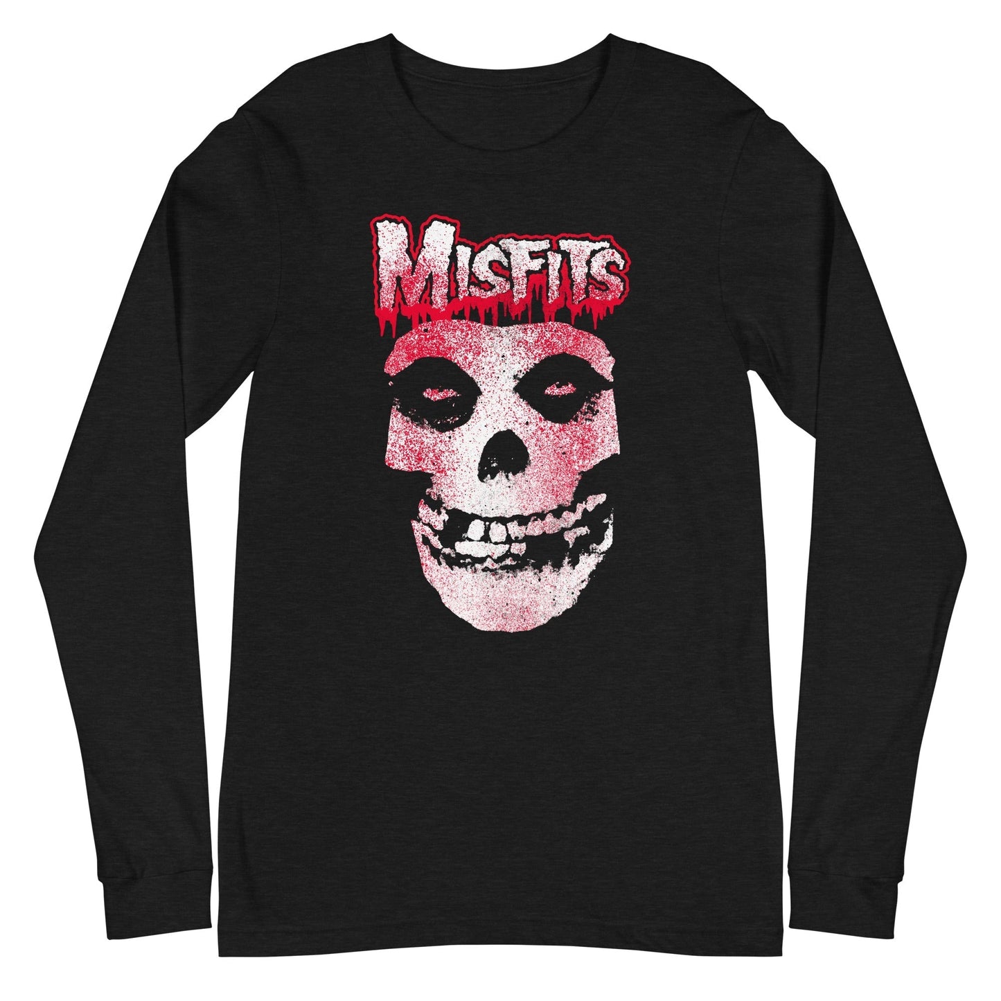 MerchMoment Misfits - Tagged Skull Long Sleeve T-Shirt Black