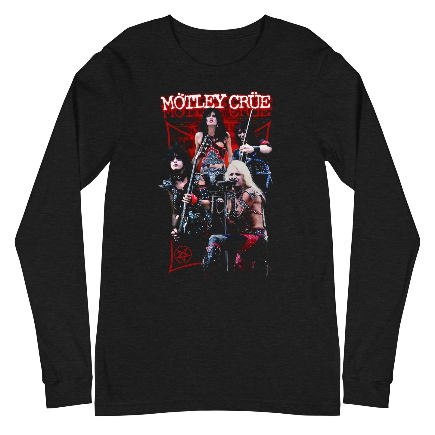 MerchMoment Motley Crue - Live Long Sleeve T-Shirt Black