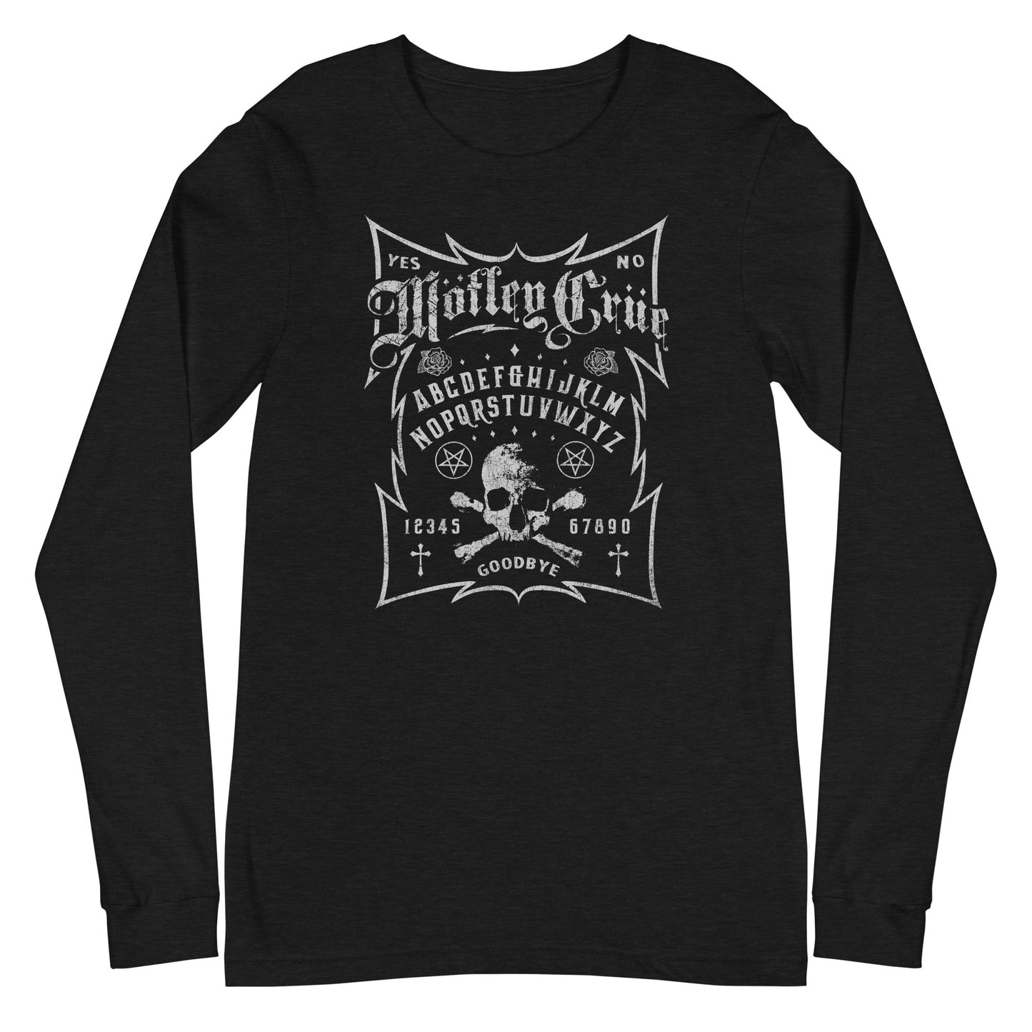 MerchMoment Motley Crue - Ouija Board Long Sleeve T-Shirt Black